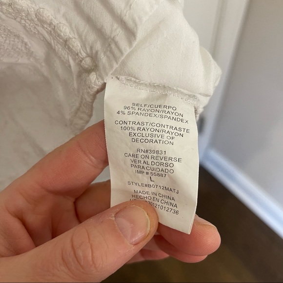 Cream Democracy embroidered shirt - Picture 7 of 8